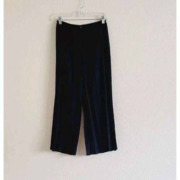 Babette Crop City Pleated Urban Pants Size P Black High-Rise Small - Picture 2 of 9